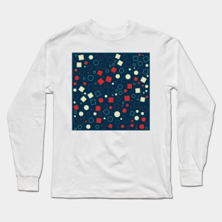 Abstract geometric shapes pattern Long Sleeve T-Shirt